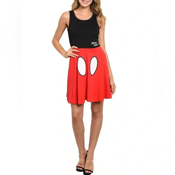 DISNEY Mickey Mouse tank top dress with
POCKETS. Size M (7/9) Juniors - Picture 1 of 7